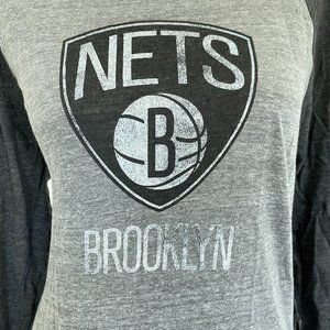 Adidas Brooklyn Nets XL Baseball Tee